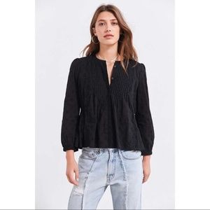 Urban Outfitters Ecote Polka Dot Blouse